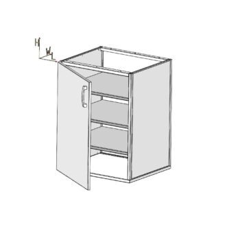 Szekrény alsó függesztett álló munkához egyajtós